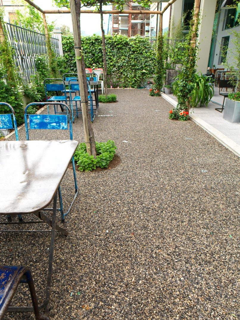 Pavimento in ghiaia drenante 2