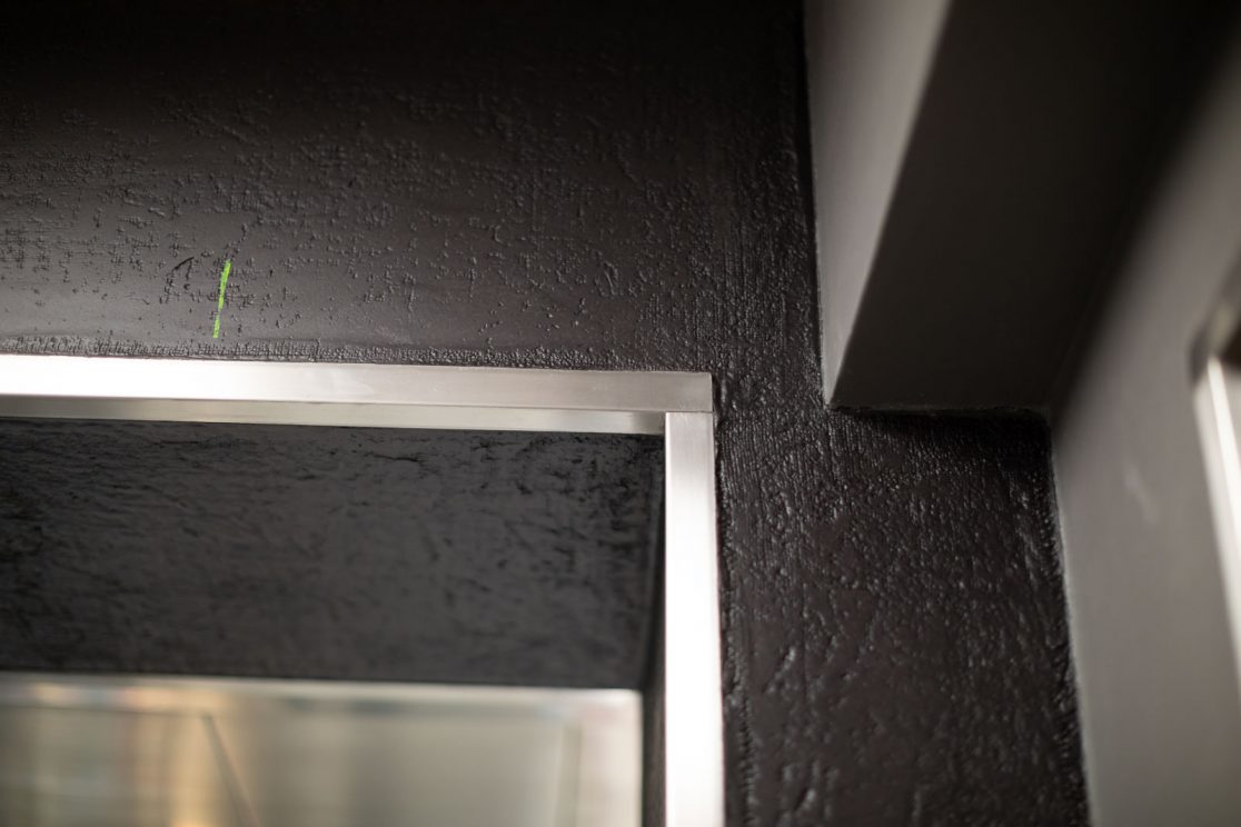 Rivestimento in resina in cucina ristorante stellato